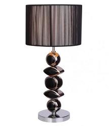 Hndo-bl modern designov stoln lampa model NIGHT BALL s kamennm stojanem